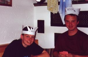 Beim 'Arsch' spielen