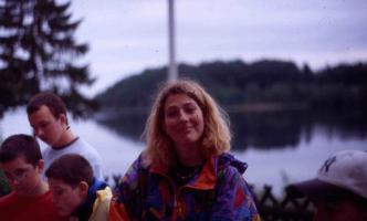 Unsere 'Jugendleiterin' Britta (&uuml;brigens, sie guckt nicht immer so bl&ouml;d)