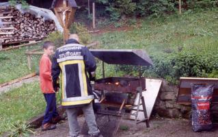 Sonntag abends beim Grillen