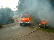 r&uuml;ckt gemeinsam mit dem TLF aus.