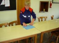 Schwer bei der Arbeit.