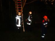 Die Katze wird gerettet.