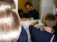 Beim gemeinsamen Z&auml;hneputzen