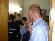 Beim gemeinsamen Z&auml;hneputzen