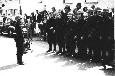 Die erste L&ouml;schgruppe beim Einsatzbefehl